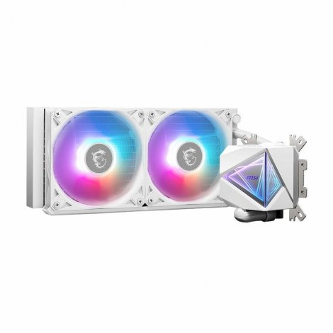 MSI CLI240WT | MAG Coreliquid I240 Cooling Fan/Radiator/Water Block/Pump White