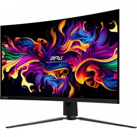 MSI MPG321CURXQDOLED | 32-Inch Class 4K UHD Curved Screen Gaming OLED Monitor Metallic Black
