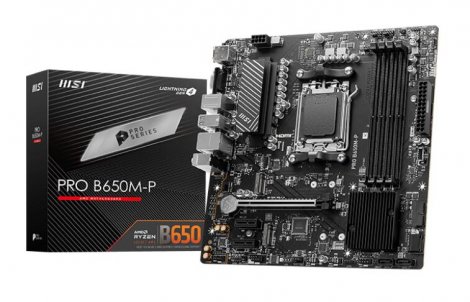 MSI PRO B650M-P | Socket AM5 AMD B650 DDR5 PCIe 4.0 Micro ATX System Board (Motherboard)