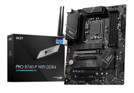 MSI PRO B760-P WIFI DDR4 | ProSeries Socket LGA-1700 Intel B760 ATX System Board (Motherboard)