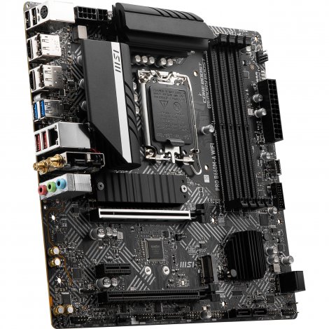 MSI PROB660MAWI | Pro B660M-A WIFI DDR5 LGA1700 Socket SATA3 M.2 Micro ATX System Board (Motherboard)
