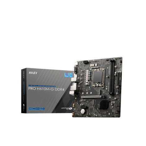 MSI PROH610MGD4WIFI | H610M-G DDR4 Gaming Desktop System Board (Motherboard) Intel H610 Chipset Socket LGA-1700
