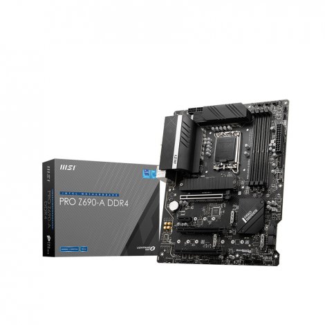 MSI PROZ690ADDR4 | Z690-A DDR4 Desktop System Board (Motherboard) Intel Z690 Chipset Socket LGA-1700 Intel Optane Memory Ready ATX