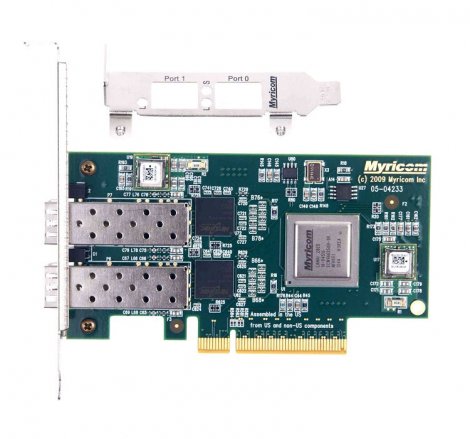 Myricom 10G-PCIE-8B-2S | 2-Port 10GbE PCI-Express SFP+ Plug-in Host Bus Adapter
