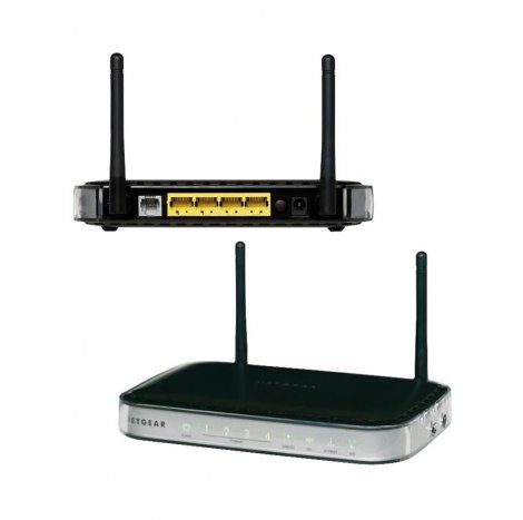 Netgear DGN2000B-100GRS | DGN2000 4-Ports 100Base-TX + 1 x ADSL IEEE 802.11n 2.4GHz Wireless-N DSL Modem Router