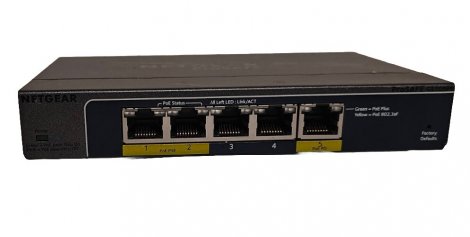 Netgear GS105EPP-100NAS | 5 x Ports PoE+ Gigabit Ethernet Easy Smart High-Power Switch