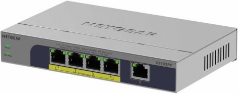 Netgear GS105PP-300NAS | 5 x Ports 1000Base-T Gigabit Ethernet Unmanaged PoE+ Switch