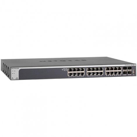 Netgear GS728TXP-300NAS | 24 x RJ45 PoE+ Ports 4 x 10G SFP+ Slots Layer 3 Managed Smart Switch