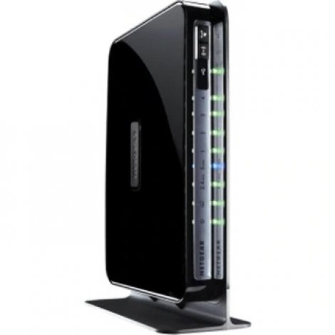 Netgear WNDR4300-100NAS | 5-Port (4x 10/100/1000Mbps LAN and 1x 10/100/1000Mbps WAN Port) Wireless N750 Dual Band Gigabit Router