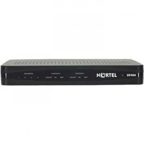 Nortel SR2101E026E5 | Secure Router 1004 4-Ports Active T1 VPN Bundle 2 x 10/100 Ethernet Ports 32MB Flash 256MB SDRAM AC Power Supply