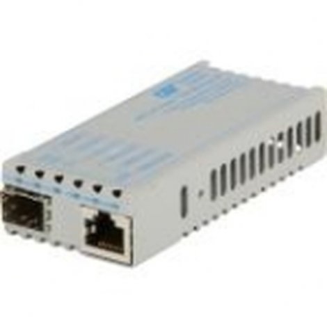 Omnitron 1119D-0-01 | miConverter PoE/PD 10/100 Ethernet Fiber Media Converter RJ45 SFP 1 x 10/100BASE-TX 1 x 100BASE-X (SFP) US AC & PoE Powered