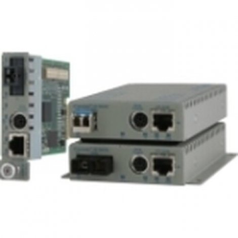 Omnitron 8903N-2-EW | Systems Transceiver/Media Converter 1 x Network (RJ-45) 1 x SC Ports 100Base-FX 10/100Base-TX Desktop Wall Mountable Rail-mount