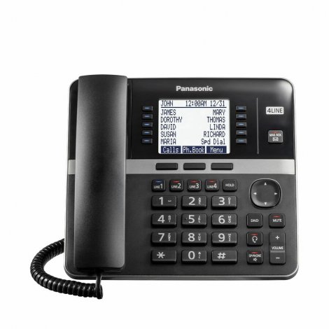 Panasonic KX-TGW420B | DECT 6.0 1.90GHz Corded/Cordless Phone Desktop Black