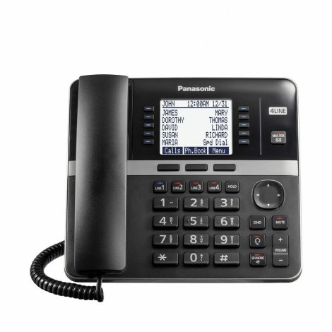 Panasonic KX-TGWA40B | DECT 6.0 4 x Phone Line Desktop Wall Mountable Standard Phone