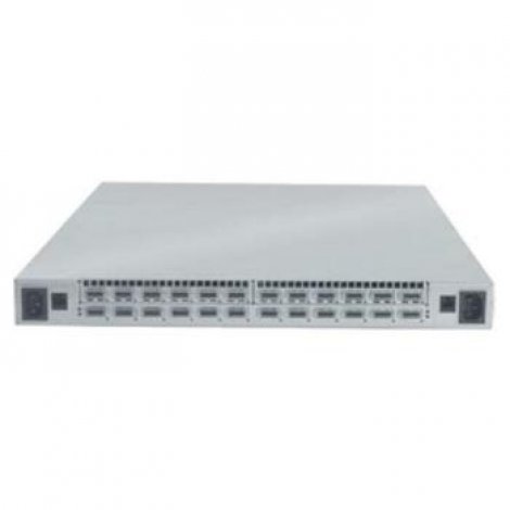 Qlogic 9024-CU24-ST2-DDR | 24-Ports InfiniBand SDR Switch Configurable Power and Cooling with Management Module with 1 Power Supply Fascia Rack Kit Coun