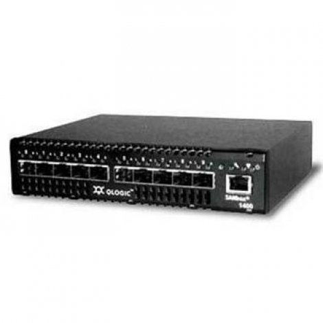 Qlogic SB1404-10AJ | SANbox 1400 10-Ports 10/100Base-T RJ-45 4Gbps Fiber Channel Switch without SFPs