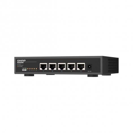 QNAP QSW-3205-5T | 5 x Ports 10GBase-T RJ-45 Unmanaged Layer 2 Desktop Compact Network Switch