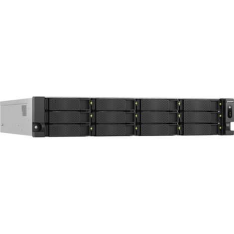QNAP TS-H1277AXU-RP-R7-32G-US | 12-Bays 12 x 3.5/2.5-Inch SATA 6Gb/s 2 x M.2 2280 PCIe 5.0 x 2 Slots 2 x 10GbE 2 x 2.5GbE RJ45 Port Dual Redundant 550-Watts PSU NAS Enclosure