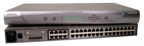 Raritan P2-UMT832M | Paragon II UMT832M KVM switch CAT5 32 ports 8 local users