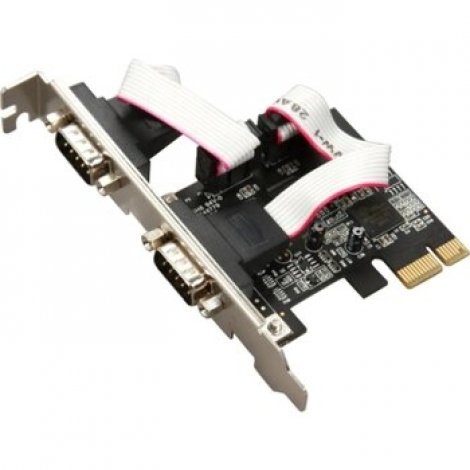 Rosewill RC-301EU | 2 Ports PCIe Serial Card Model 2 x 9-pin DB-9 Serial PCI Express x1