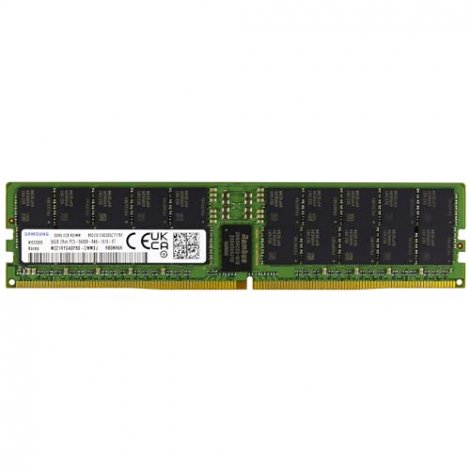 Samsung M321R8GA0PB0-CWMKJ | 64GB PC5-44800 DDR5-5600MHz ECC Registered CL46 288-Pin RDIMM 1.1V Dual Rank Memory Module