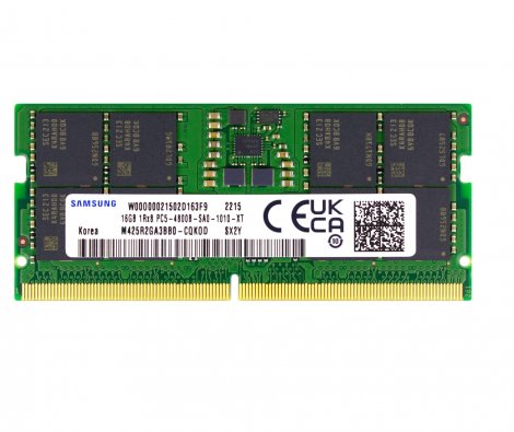 Samsung M425R2GA3BB0-CQKOD | 16GB PC5-38400 DDR5-4800MHz non-ECC Unbuffered CL40 262-Pin SoDIMM 1.1V Single Rank Laptop Memory