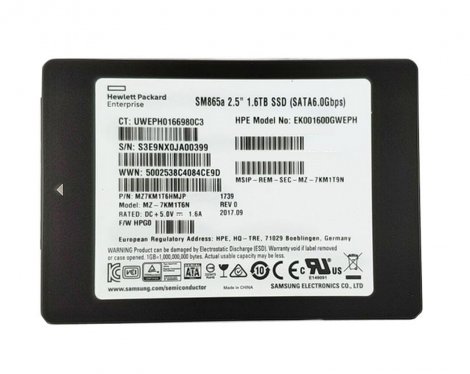 Samsung MZ7KM1T6HMJP | 1.6TB SATA 6Gb/s Write Intensive 2.5-Inch Solid State Drive (SSD) with Smart Carrier