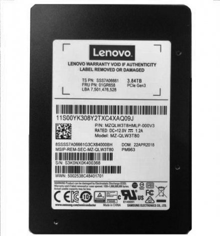 Samsung MZQLW3T8HMLP-000V3 | PM963 3.84TB PCI Express 3 X4 NVMe Enterprise 2.5-inch Internal Solid State Drive (SSD)