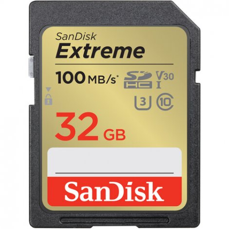 Sandisk SDSDXVT-032G-ANCIN | Extreme 32 GB Class 10/UHS-I (U3) V30 SDHC