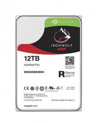 Seagate ST12000NEA008 | IronWolf Pro 12TB 7200RPM SATA 6Gbps 256MB Cache (512e) 3.5-inch Hard Drive