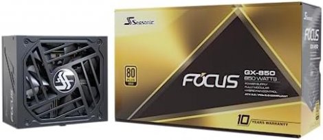 Seasonic SSR-850FX3 | FOCUS V3 GX-850 850W 80 Plus Gold ATX 3.0 & PCIe 5.0 Ready Full-Modular Low Noise Power Supply