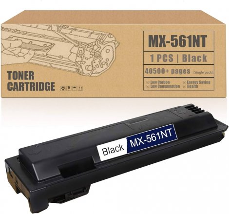 Sharp MX-561NT | 40000 Page Yield Black Laser Toner Cartridge for MX-M364N Laser Printer