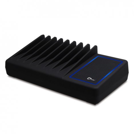 Siig AC-PW1314-S1 | 90-Watss 10-Port USB Charging Station with Ambient Light Deck