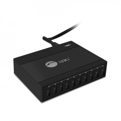 Siig AC-PW1G11-S1 | 60-Watts 10-Port USB Charger