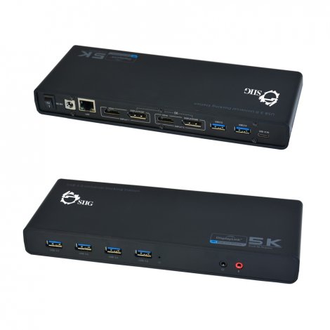 Siig JU-DK0411-S1 | USB 3.0 4K Dual Video Docking Station