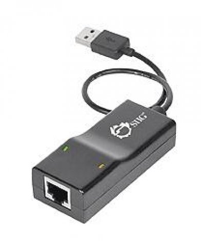 Siig JU-NE0111-S1 | 1 x Ports RJ-45 USB 2.0 Gigabit Ethernet Adapter