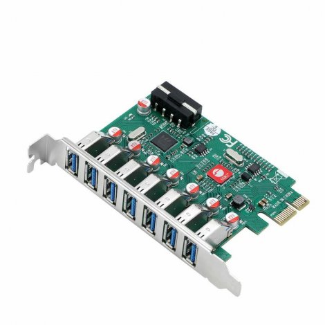 Siig JU-P70211-S1 | USB 3.0 7 Port PCIe Host Card UASP Mode