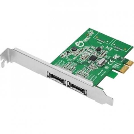 Siig SC-SA0M11-S1 | DP eSATA 6Gb/s 2-Port PCIe 2 x 7-pin Serial ATA/600 Serial ATA External PCI Express