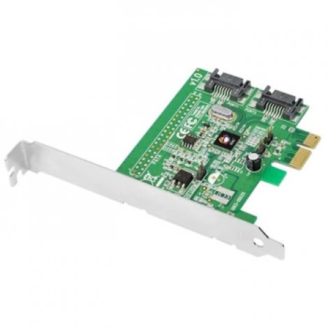 Siig SC-SA0S11-S1 | Dual Port SATA 6Gbps Controller Hybrid PCI Express Card