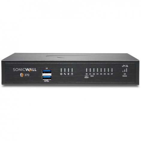 Sonicwall 02-SSC-6443 | TZ370 8 Port 10/100/1000Base-T Gigabit Ethernet High Availability Desktop Security Appliance