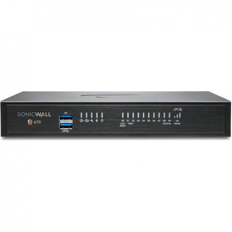 Sonicwall 03-SSC-1254 | TZ670 8-Port 10/100/1000Base-T Network Security/Firewall Appliance