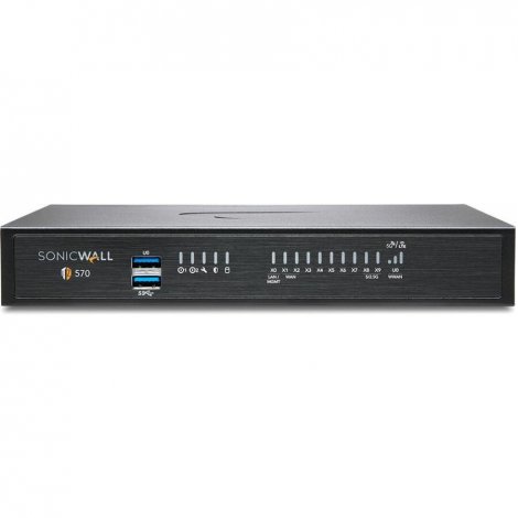 Sonicwall 03-SSC-1256 | TZ570 8 Port 10/100/1000Base-T Network Security/Firewall Appliance