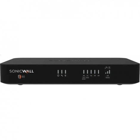 Sonicwall 03-SSC-2749 | TZ80 4-Port 1000Base-T/ 1000Base-X High Availability Firewall Appliance