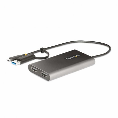 Startech 109B-USBC-HDMI | USB-C/A to 2x HDMI 4K 60Hz USB-C to Dual-HDMI Adapter
