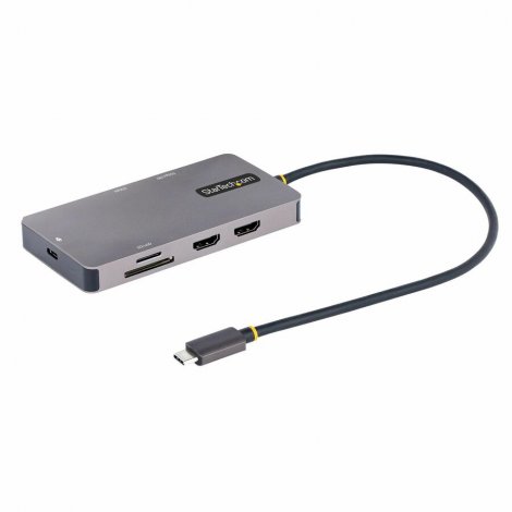 Startech 120B-USBC-MULTIPORT | USB C Dual HDMI 4K 60Hz 2x 5Gbps USB-A Hub Multiport Adapter