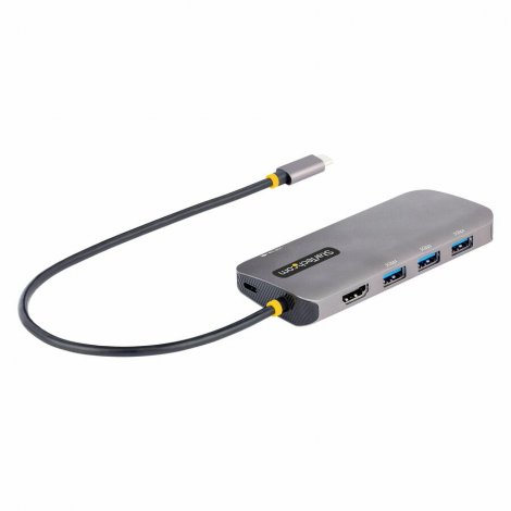 Startech 127B-USBC-MULTIPORT | USB C 4K 60Hz HDMI HDR10 Video 3-Port 5Gbps USB 3.2 Hub Multiport Adapter