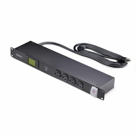Startech 16NM8-RACK-MOUNT-PDU | 16-Outlet Horizontal Rack Mount Metered PDU 1U Server Power Strip with Surge Protector
