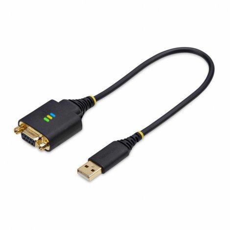 Startech 1P1FFCN-USB-SERIAL | 1ft/30cm USB to Null Modem Serial Adapter Cable