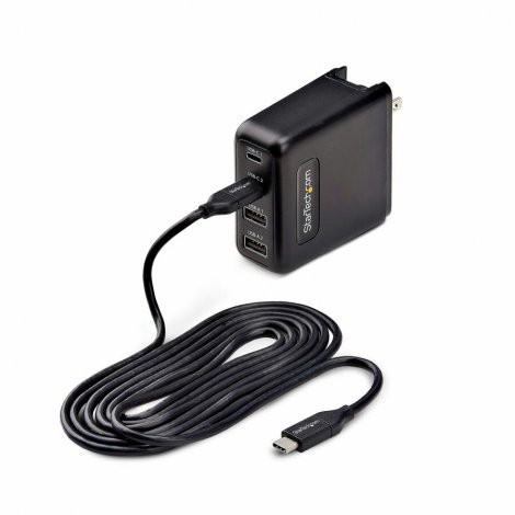 Startech 2210GCN-WALL-CHARGER | 100W USB-C Wall Charger 2x USB-C 2x USB-A Fast Charging Portable GaN Power Adapter