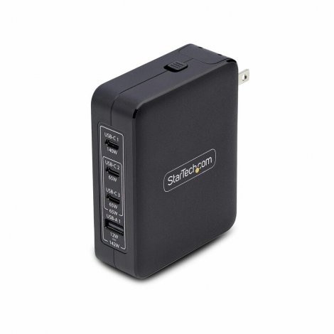 Startech 3114GCN-WALL-CHARGER | 140-Watts USB-C Wall Charger PD 3.1 Portable GaN Power Adapter